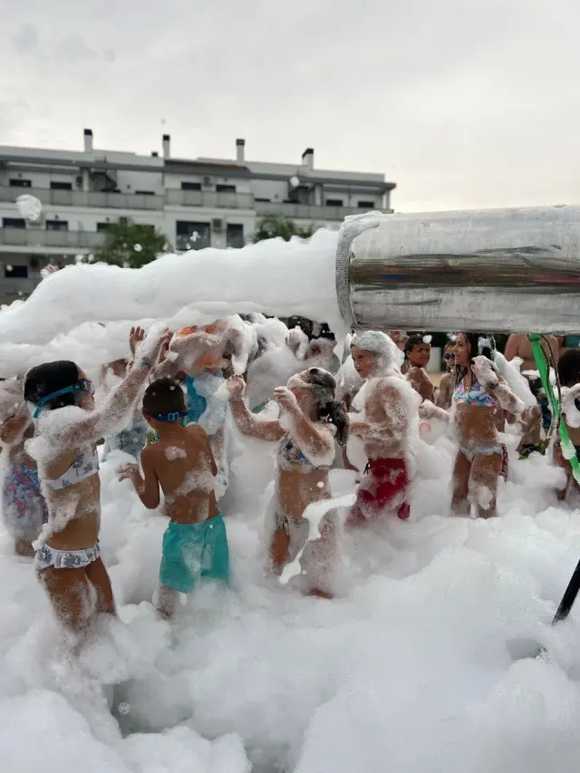 Fiesta de la espuma infantil